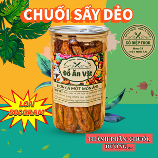 Chuối Sấy Dẻo Mật Ong Lon 500Gram ⚠️Lẻ = Sỉ ⚠️[FREE SHIP]TỪ ĐƠN 50K, [Loại Đặc Biệt] Hàng ngon nhà làm