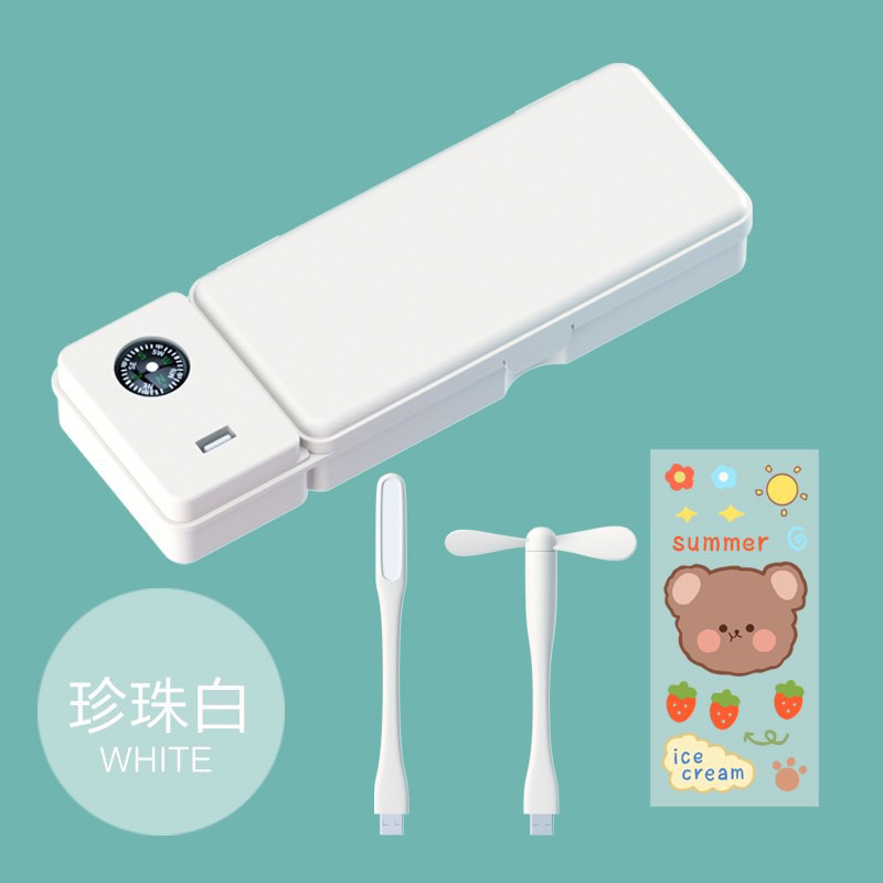 Hộp đựng bút thông minh siêu hot 2023 đa chức năng, có đèn, quạt