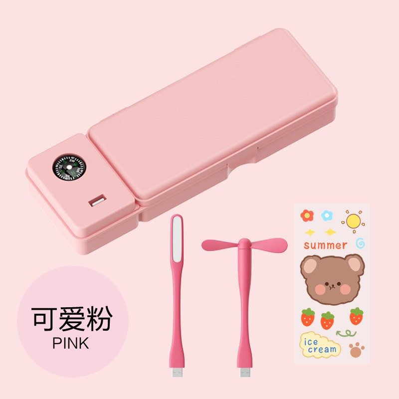 Hộp đựng bút thông minh siêu hot 2023 đa chức năng, có đèn, quạt