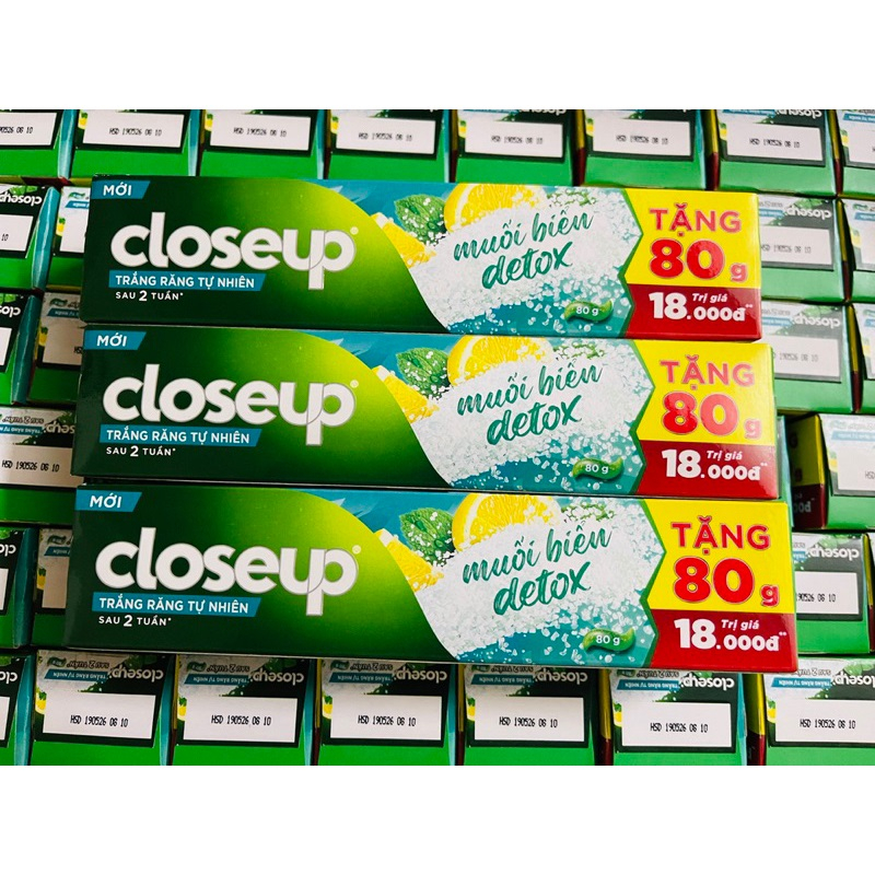 Kem Đánh Răng PS, Closeup 80g Cho Răng Trắng Sáng Đẹp Tự Nhiên - Hàng date xa