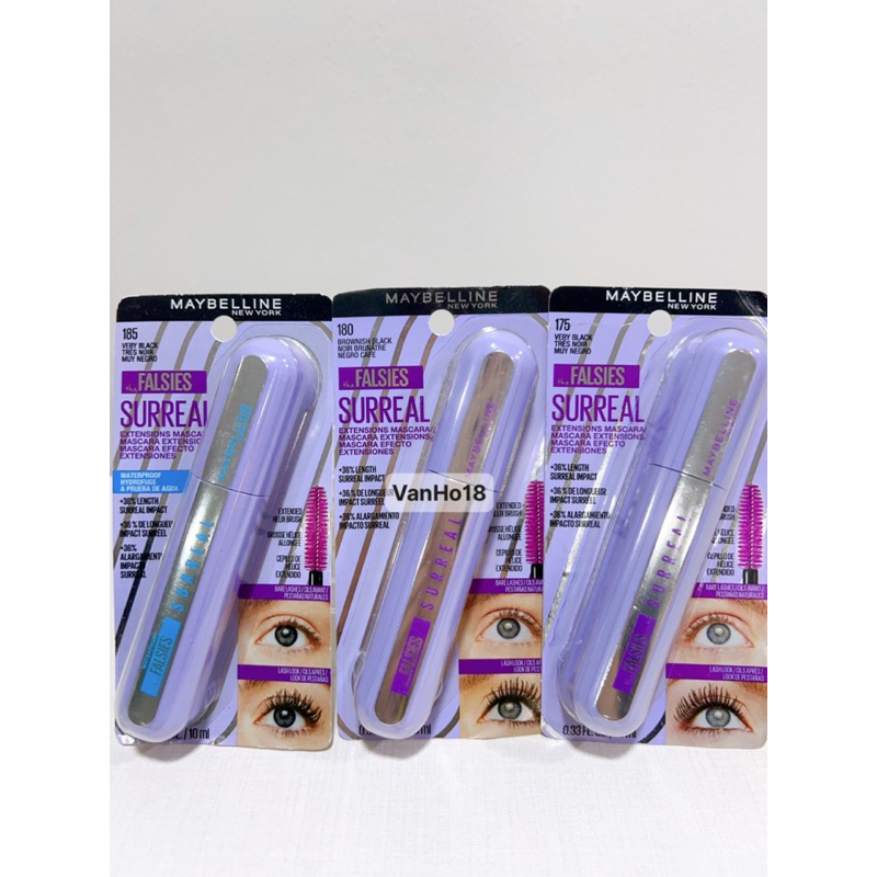 Mascara Maybelline New York the FALSIES SURREAL Extensions giúp dài mi