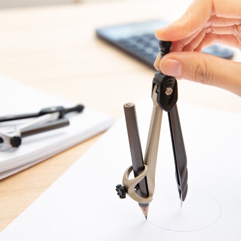 Compa kim loại chì gỗ , chì kim Deli_G204