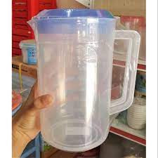 Ca Đựng Nước Có Nắp 2L và 2.5L Nhựa Việt Nhật , bình trong suốt có chia vạch,đựng nước