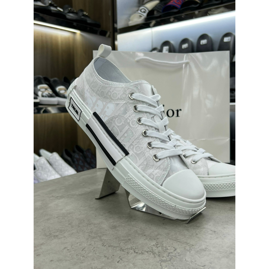 - Giày Sneaker D1or B23 Họa Tiết Monograms Màu Trắng Full Box - Giày Sneaker Nam Nữ D1or