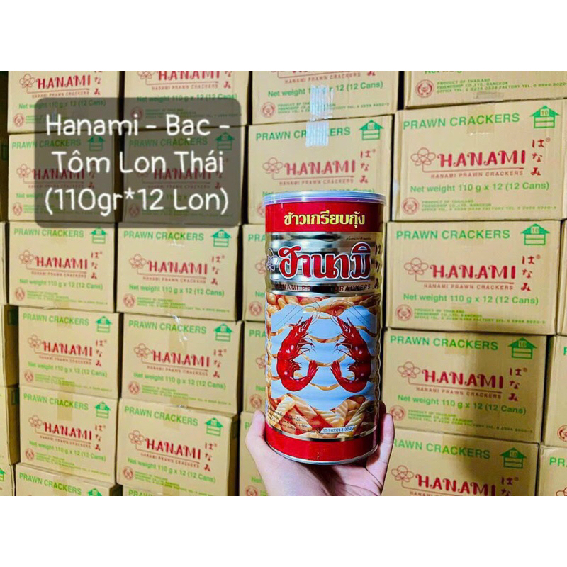 Snack tôm lon Hanami