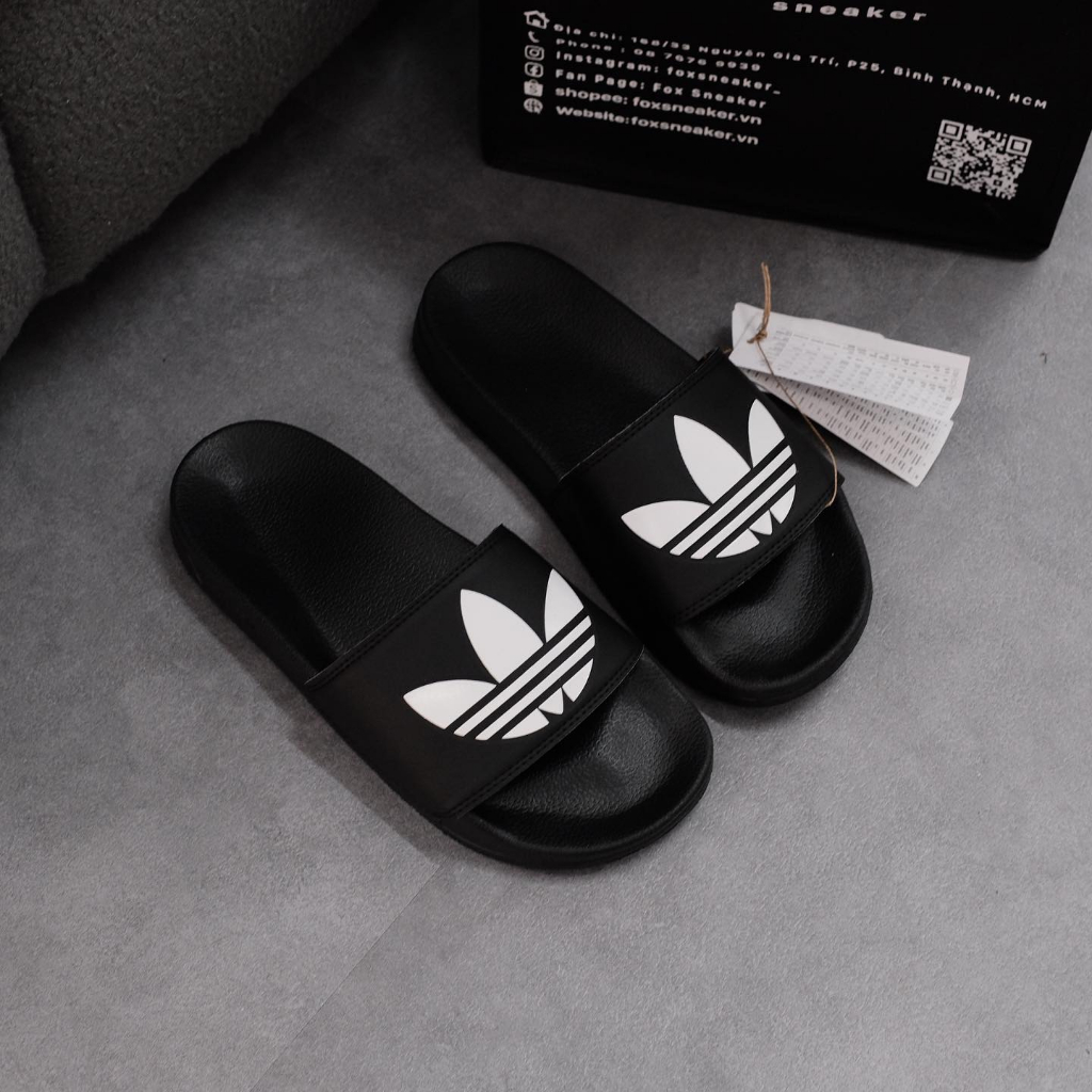 Dép Adidas Adilette Lite Black ''FU8298'' Hàng Chính Hãng - Fox Sneaker