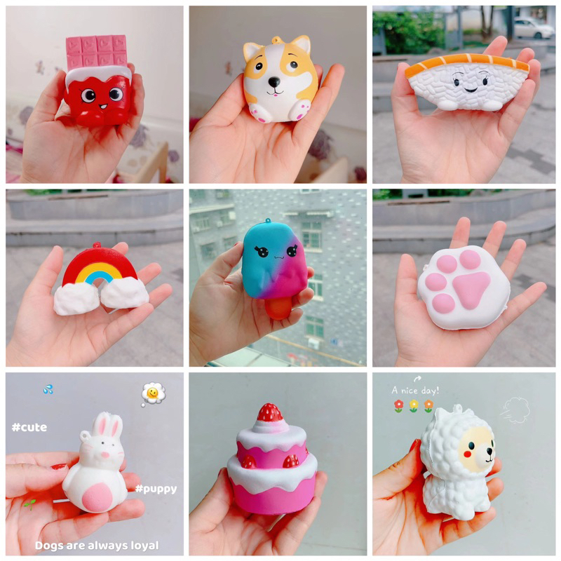 Tổng hợp các mẫu squishy sieu xinh từ 5-8cm đa dạng mẫu mã