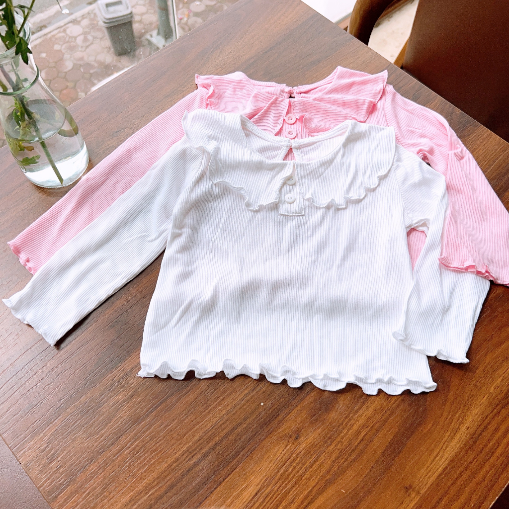 Áo phông bé gái cộc tay Hapykids, chất thun tăm mát lạnh