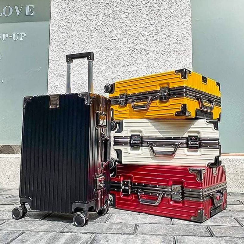 Vali KHUNG NHÔM khoá sập chống va đập, khoá số sập sử dụng mật mã - Size 20/24 inch