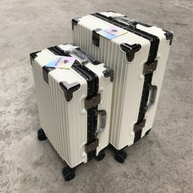 Vali KHUNG NHÔM khoá sập chống va đập, khoá số sập sử dụng mật mã - Size 20/24 inch