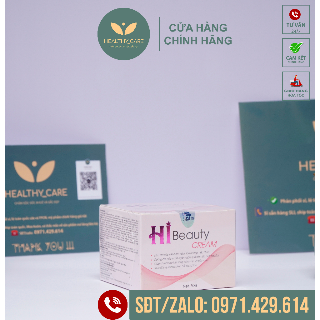 [Cam Kết CHÍNH HÃNG] Kem bôi Hi Beauty Tặng Mask Hi beauty [CHÍNH HÃNG] Kem bôi Hi Beauty Trắng Da, Sạch Nám Hũ 30g