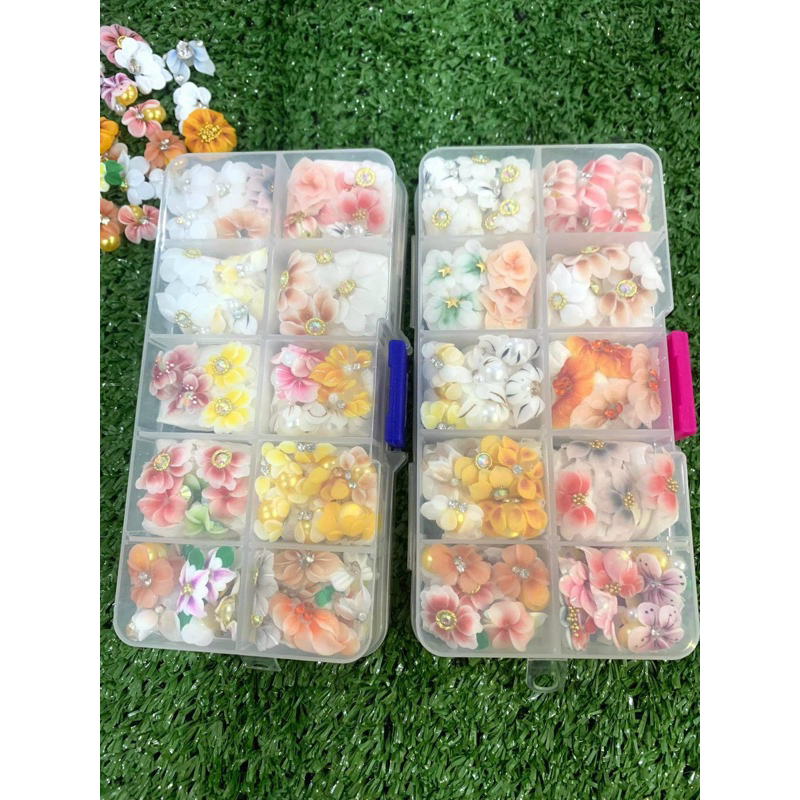 Hoa bột có hộp 100b ôm móng nn tay chân