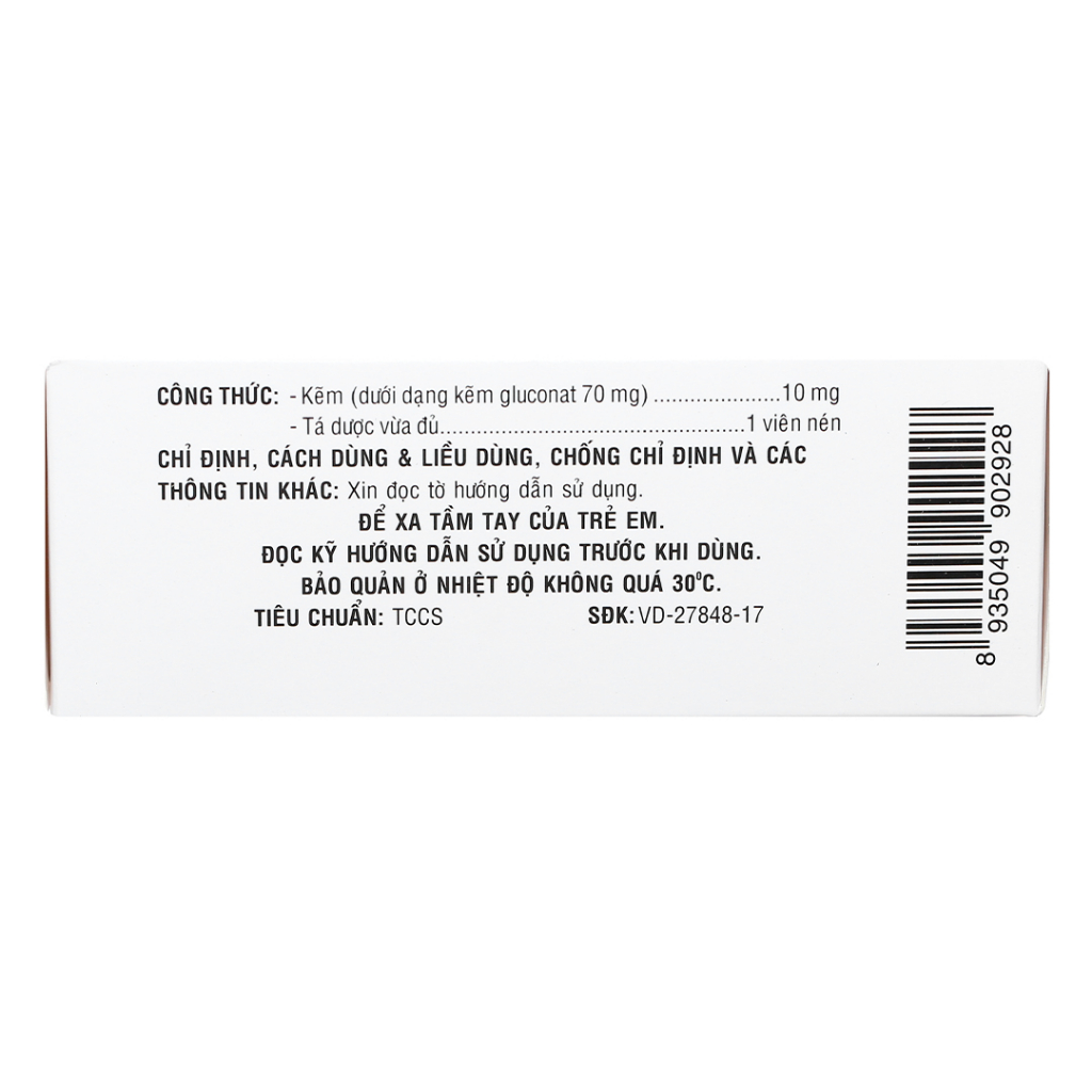 Siro/Viên uống Farzincol 10mg Bổ Sung Kẽm
