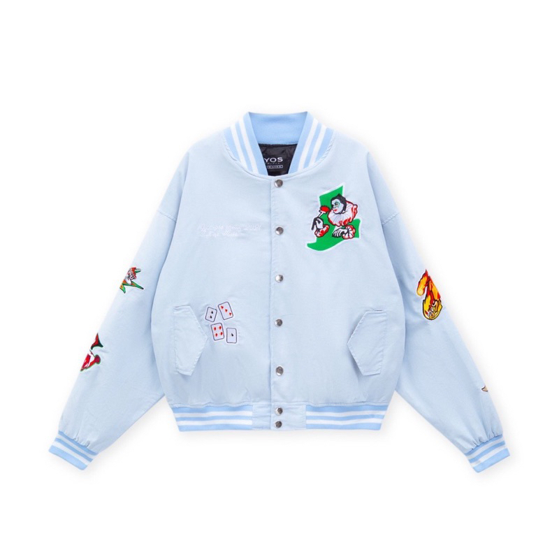 Áo khoác varsity lyos chính hãng giá sale