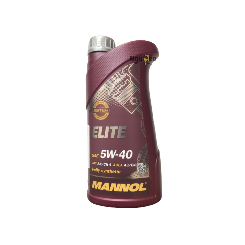 Mannol Elite 5w40 1L nhớt tổng hợp công nghệ ester