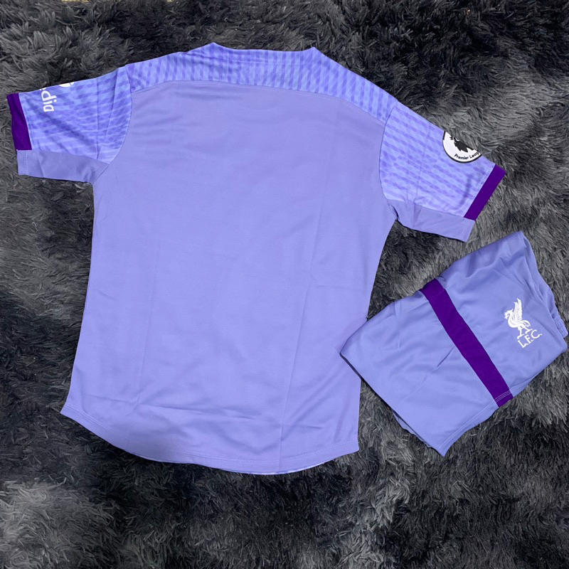 Quần áo bóng đá LIVERPOOL bản sân khách màu tím vải mè cao cấp mùa giải 2023-2024