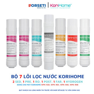 Combo 7 lõi lọc nước korihome chính hãng dùng cho máy lọc nước korihome wpk-903, wpk-906,...