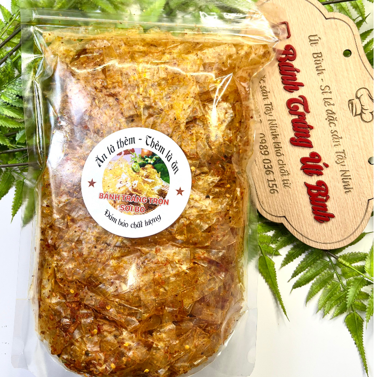 500gr Bánh Tráng Trộn Sợi Bò Út Bình