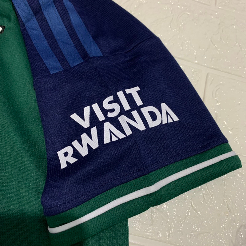 Quần áo bóng đá ARSENAL bản sân khách màu xanh rêu vải mè cao cấp mùa giải 2023-2024