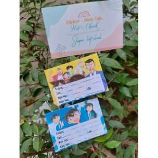 Nhãn tên vở conan 18 nhãn