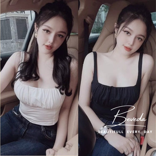 Áo Hai Dây Bản Lớn Nhúng Ngực Sang Chảnh