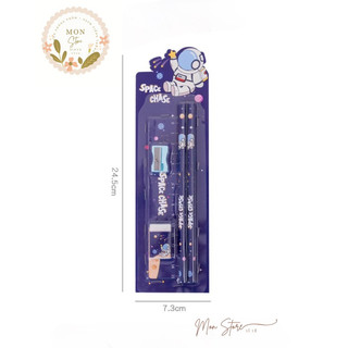 Bộ dụng cụ học tập 5 món, set học sinh, set quà tặng xinh xắn