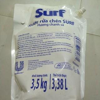 Nước Rửa Chén Surf Hương Tắc 3.5kg