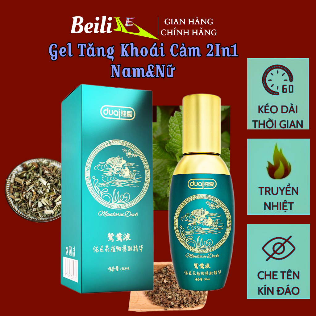 Gel bôi trơn tăng khoái cảm cho nữ  2in1 dùng được cho cả 2 phái dung tích 30ml