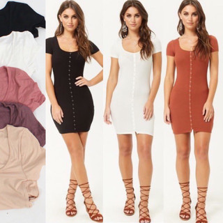 Đầm thun gân F21 dư xịn