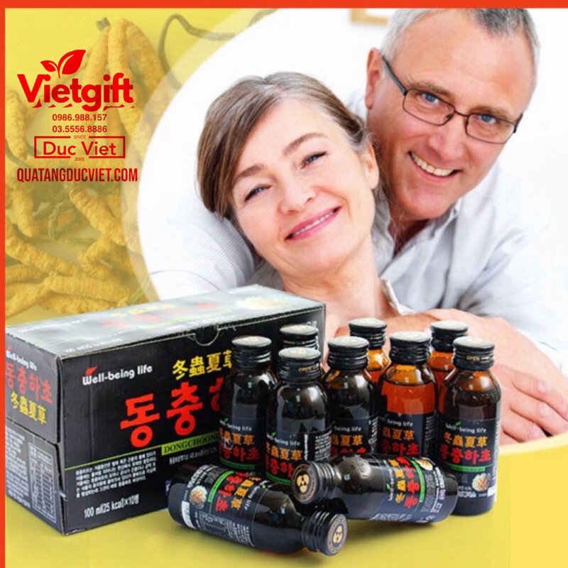 Nước Đông trùng hạ Thảo chai 100ml Well bẹing