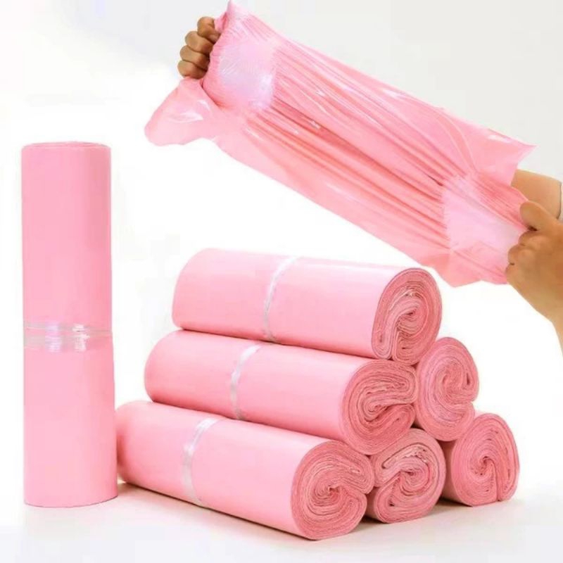 20 Túi Niêm Phong Màu Hồng Pastel Kích Thước 15*25