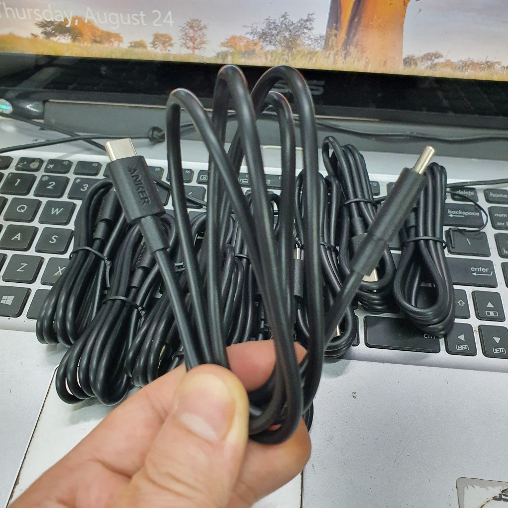 Cáp Sạc Nhanh Anker Type C - Type C Chính Hãng, Dài 1m, Dòng 3A, Max 60W