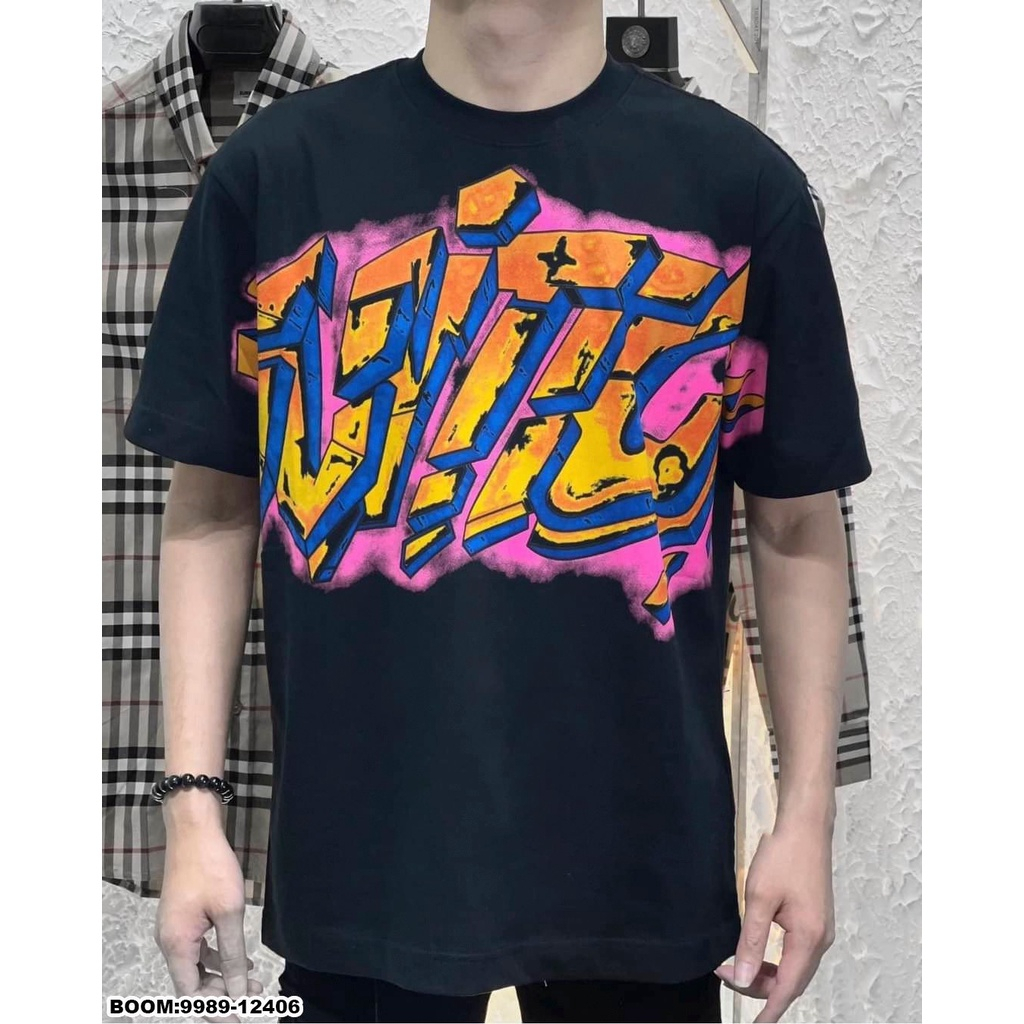 Áo LV nam nữ loang Ngang Ngực - Áo phông Eo Vì Nữ cao cấp vân nổi mẫu hót 2023