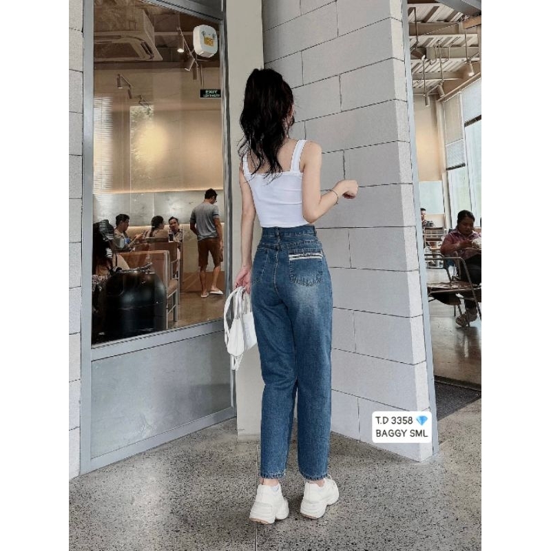 Quần baggy râu mèo lai kiểu