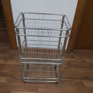 Kệ úp cốc, kệ úp chén 3 tầng inox, kích thước 40x30xcao65cm