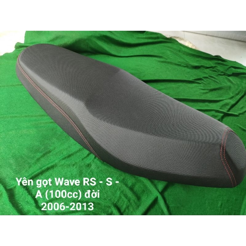 Yên xe Wave RS-A-S  đời 2006-2014 Nệm Liên Á gọt loại mềm dẻo