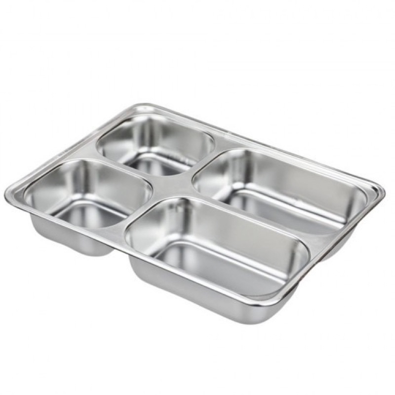 KHAY CƠM INOX 4 NGĂN HÀN QUỐC GIÁ RẺ