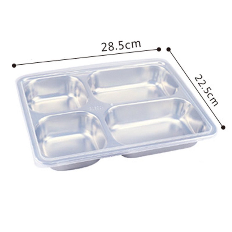 KHAY CƠM INOX 4 NGĂN HÀN QUỐC GIÁ RẺ