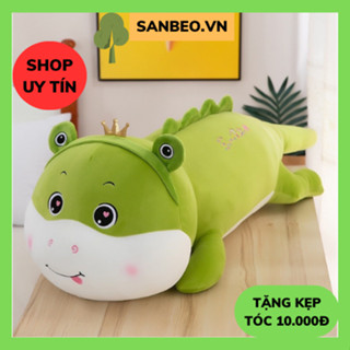 Thú Gấu Nhồi Bông Khủng Long Hóa Ếch Xanh, Gấu Bông Cao Cấp Làm Quà Tặng Cho Bé Dễ Thương Size 55cm - SANBEO.VN
