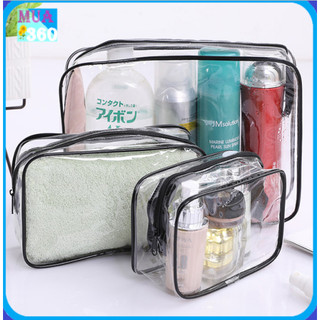 Combo 3 túi đựng vật dụng trong suốt - Túi Trong Suốt Đựng Đồ Đa Năng