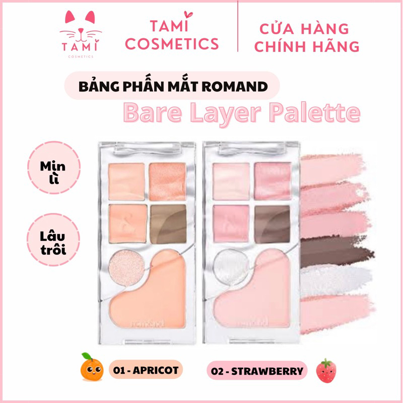 Bảng Phấn Mắt Romand Bare Layer Palette