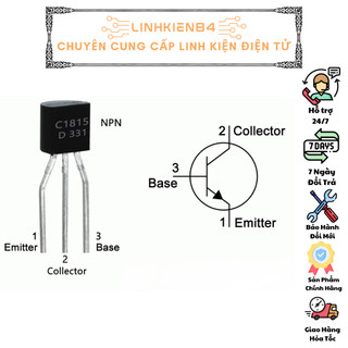 SP0024_Hỏa Tốc _COMBO 5 Chiếc Transistor C1815 ( TRANS HF ) NPN 0.15A 50V