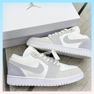 Giày thể thao jodan 1 low paris, giày jd cổ thấp bản xám trắng đầy đủ size 36-43 và qùa tặng