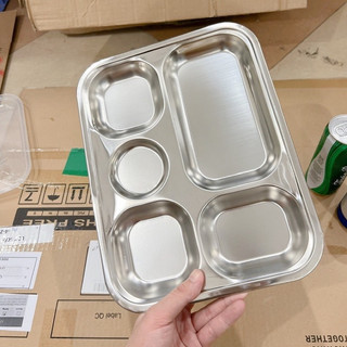 Khay cơm inox 5 ngăn giá rẻ