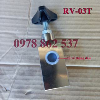 Van chỉnh áp thủy lực 3/8''-ren 17mm RV-03T