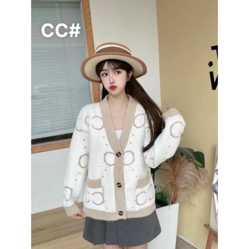 Áo khoác len, áo cardigan nữ thời trang hàng QC