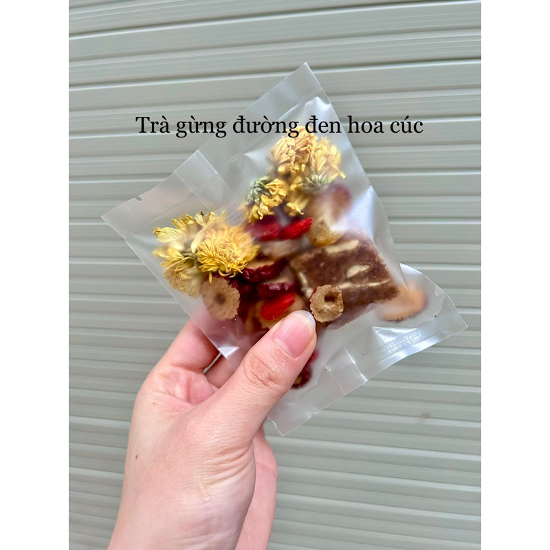 Trà gừng đường đen mix set 20 gói