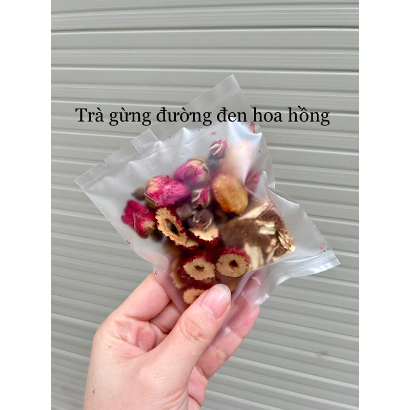 Trà gừng đường đen mix set 20 gói