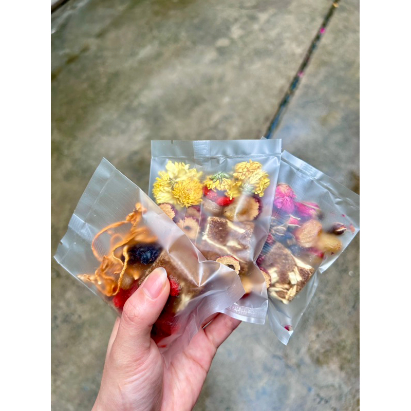 Trà gừng đường đen mix set 20 gói