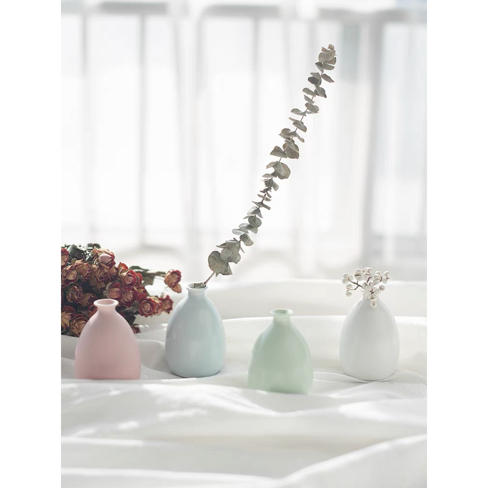 Bình gốm mini trang trí nhà, phụ kiện chụp hình decor sản phẩm - SEDECOR